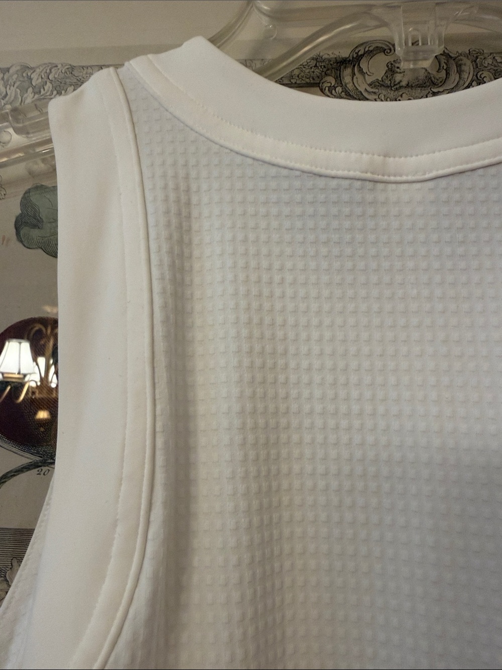 lululemon athletica White Grid-Texture Sleeveless Tennis Dress BNWT - Picture 11 of 12